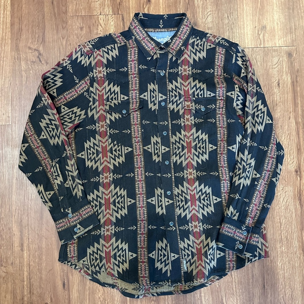 Wrangler - Jacquard Western Snap Shirt